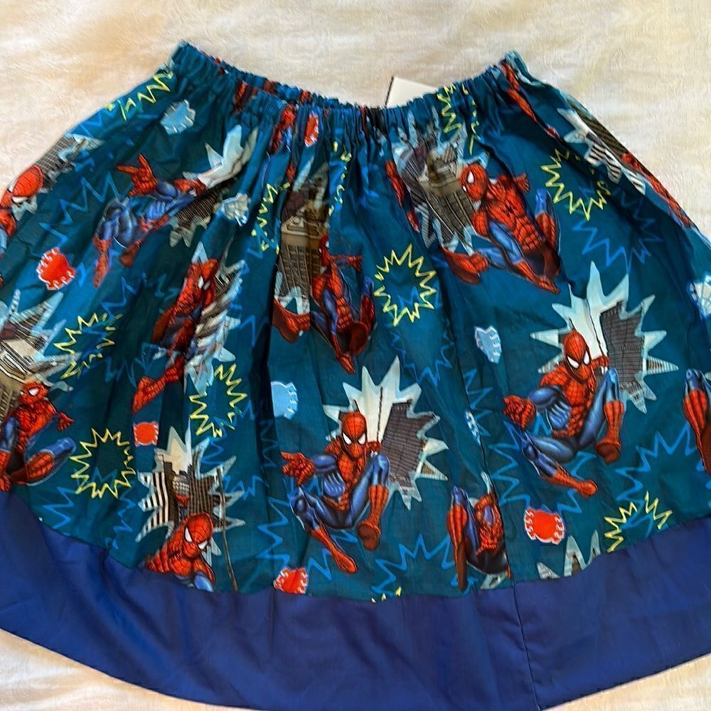 Skirt Spider-Man Hand Crafted Cotton Cartoon Marvel Comics Spiderman